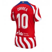Atletico Madrid Angel Correa #10 Fotballklær Hjemmedrakt Dame 2022-23 Kortermet